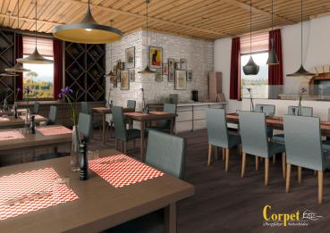 Corpet Dekor Mooresche - Klickvinyl, 0,3mm, 2,61m²/Paket